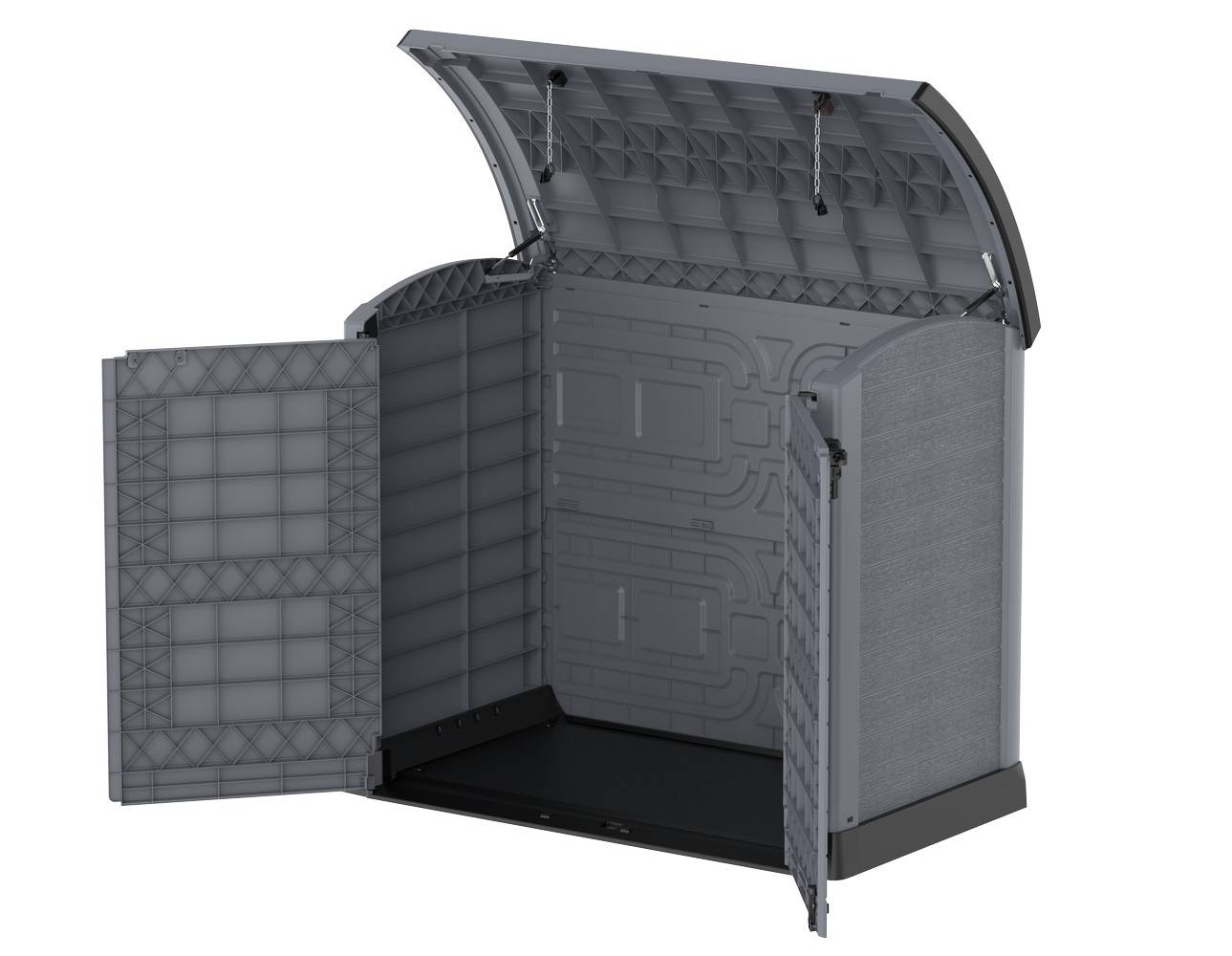 Duramax - Armoire de rangement extérieur StoreAway Arc Lid 1200L - Gris Duramax - Imagen 2