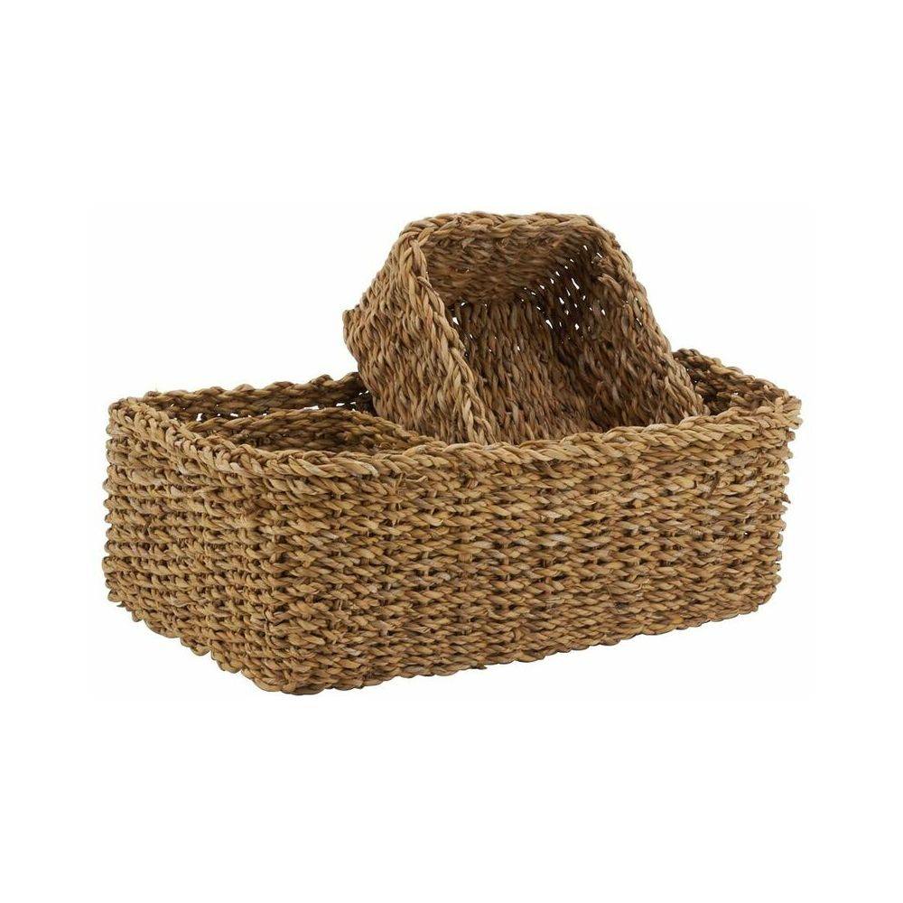 Aubry Gaspard - Ensemble de corbeilles de rangement en jonc (Lot de 7) - Imagen 3