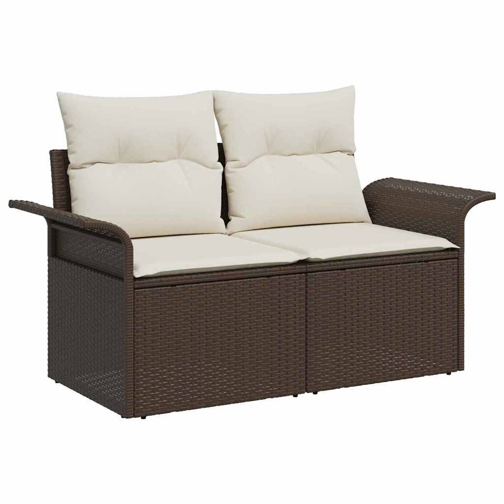 Salon de Jardin 8 Places en Résine Tressée Modulable pour Grande Terrasse Marron – ComfortXL Outdoor Living - Image 6