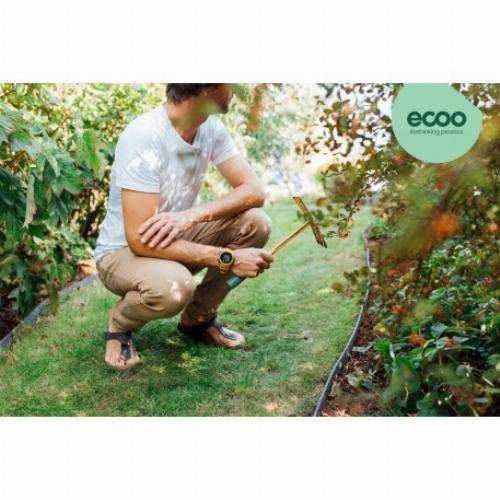 Ecoo - Bordure de jardin Ecolat - Rouleau - H14cm x 25m - Noir - Image 4