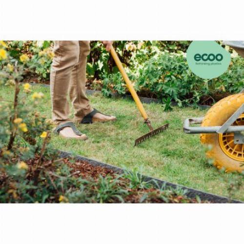 Ecoo - Bordure de jardin Ecolat - Rouleau - H14cm x 25m - Noir - Image 3