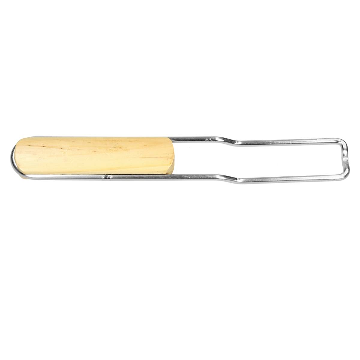 Grille barbecue inox ronde Ø 54,5 cm avec poignée en bois amovible robuste et antirouille adaptée aux cheminées barbecues, foyers et braseros BBQ - Image 5