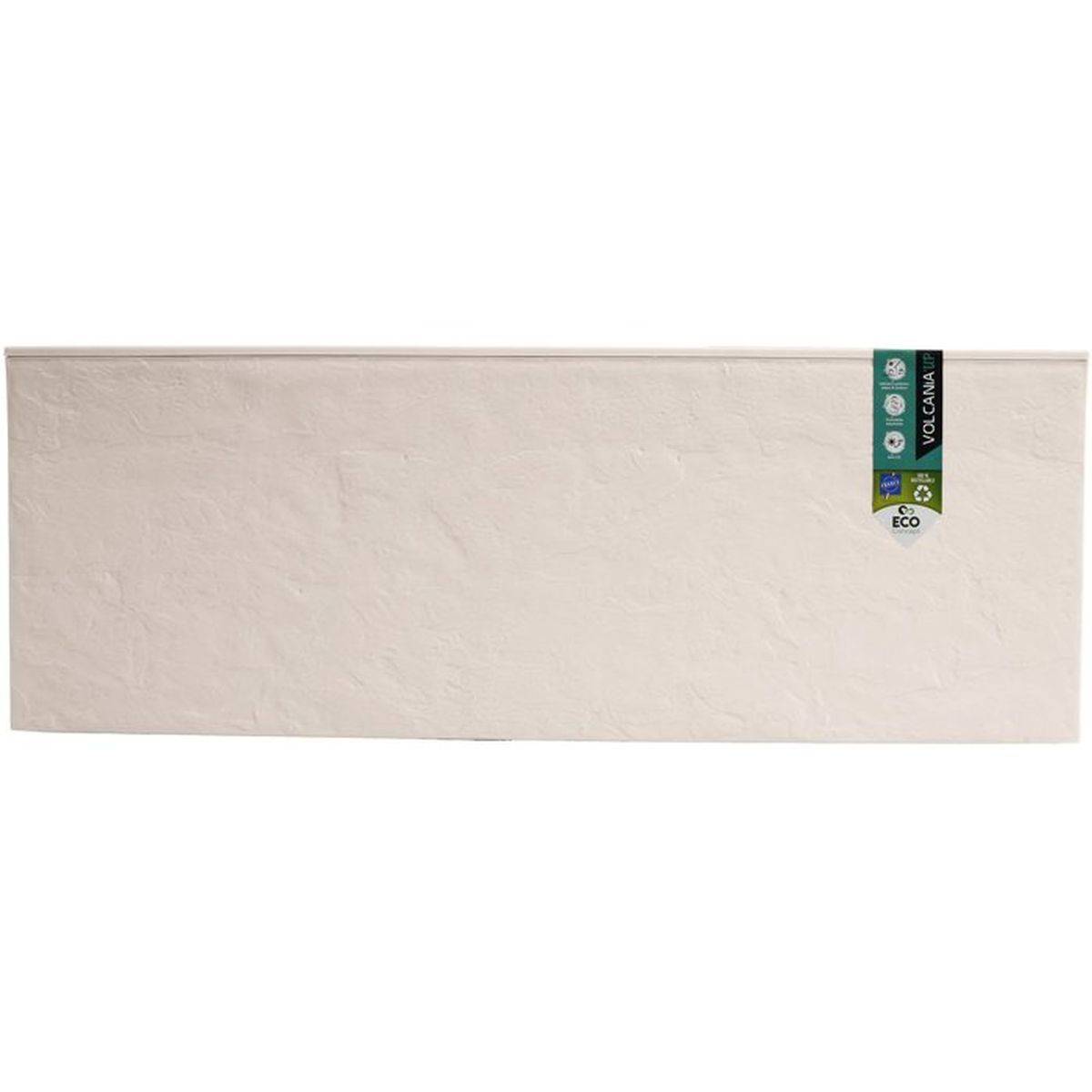 Eda - Jardinière rectangulaire Volcania Up effet pierre 57 L - Beige calcaire - Eda - Image 8