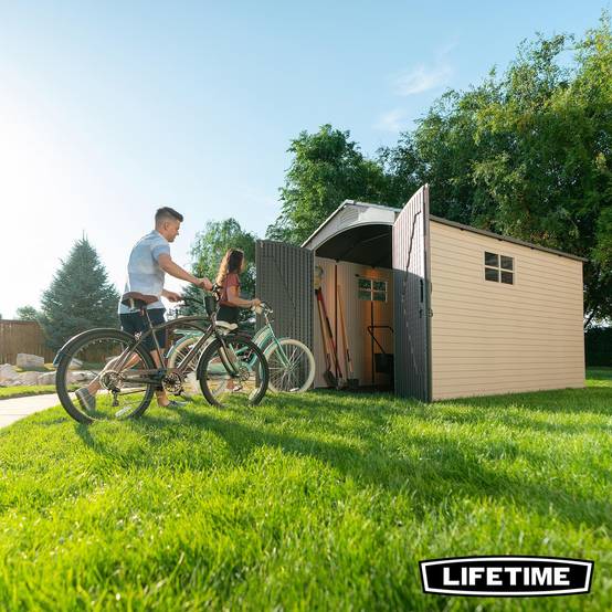 Lifetime - Abri de jardin résine 7.77m2 (2,13 x 3,65 m) LIFETIME #60282 - Image 6