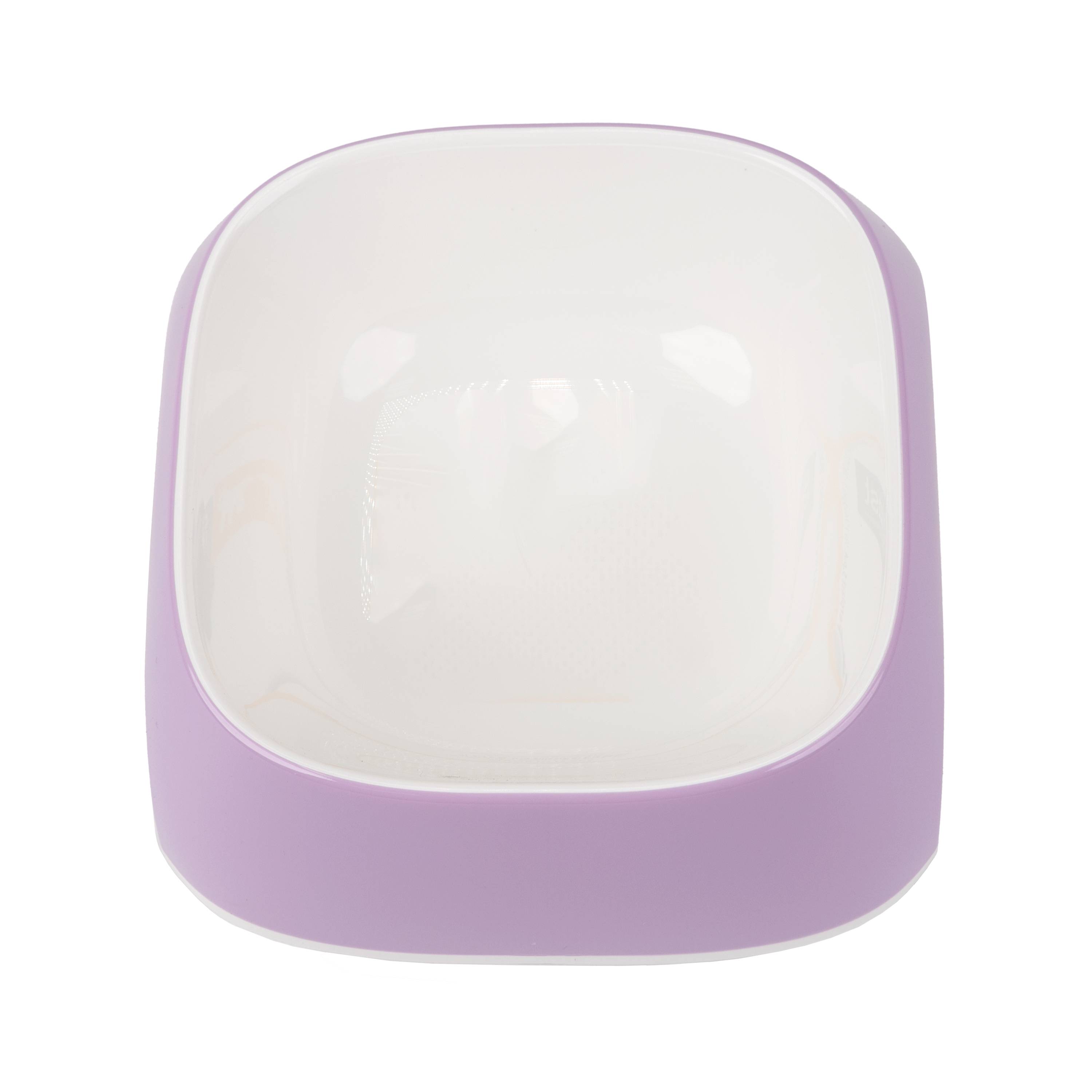 Ferplast - Ferplast Gamelle pour chat Glam - Gamelle à nourriture et à eau pour chat en plastique à la mode, antidérapant, facile à nettoyer, 0,4 litre, Lilas - Imagen 4