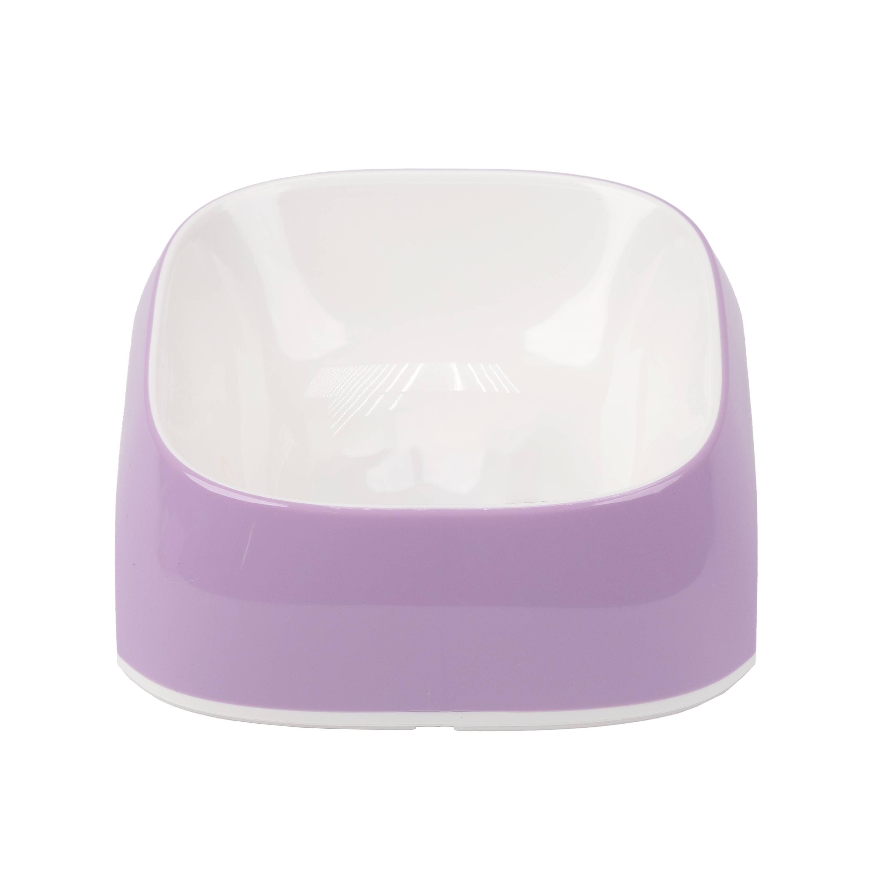 Ferplast - Ferplast Gamelle pour chat Glam - Gamelle à nourriture et à eau pour chat en plastique à la mode, antidérapant, facile à nettoyer, 0,4 litre, Lilas - Imagen 1