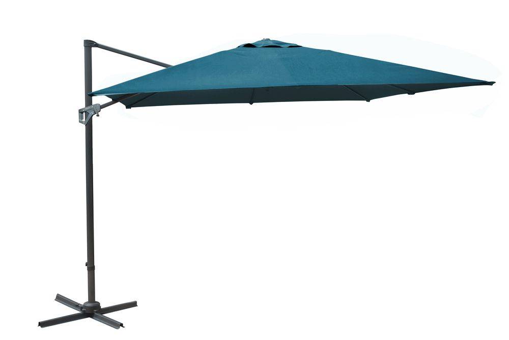 Proloisirs - Parasol Deporte 3X4/8 Nh20 Inclinable Manivelle - Bleu PROLOISIRS