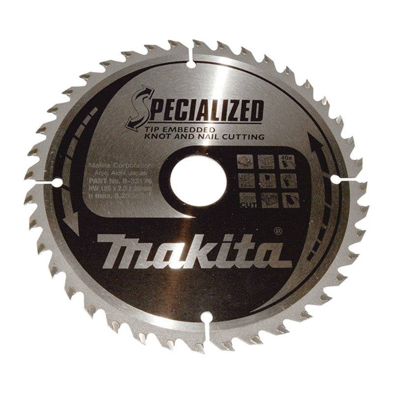 Makita - Lame T.C.T MAKITA B-33174 pour scie circulaire, bois avec clous Makita - Imagen 1