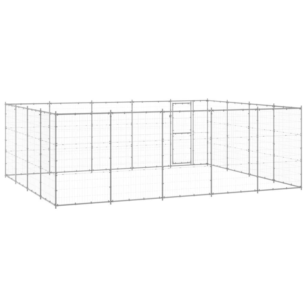 Helloshop26 - Chenil extérieur cage enclos parc animaux chien extérieur acier galvanisé 24,2 m² - Imagen 5