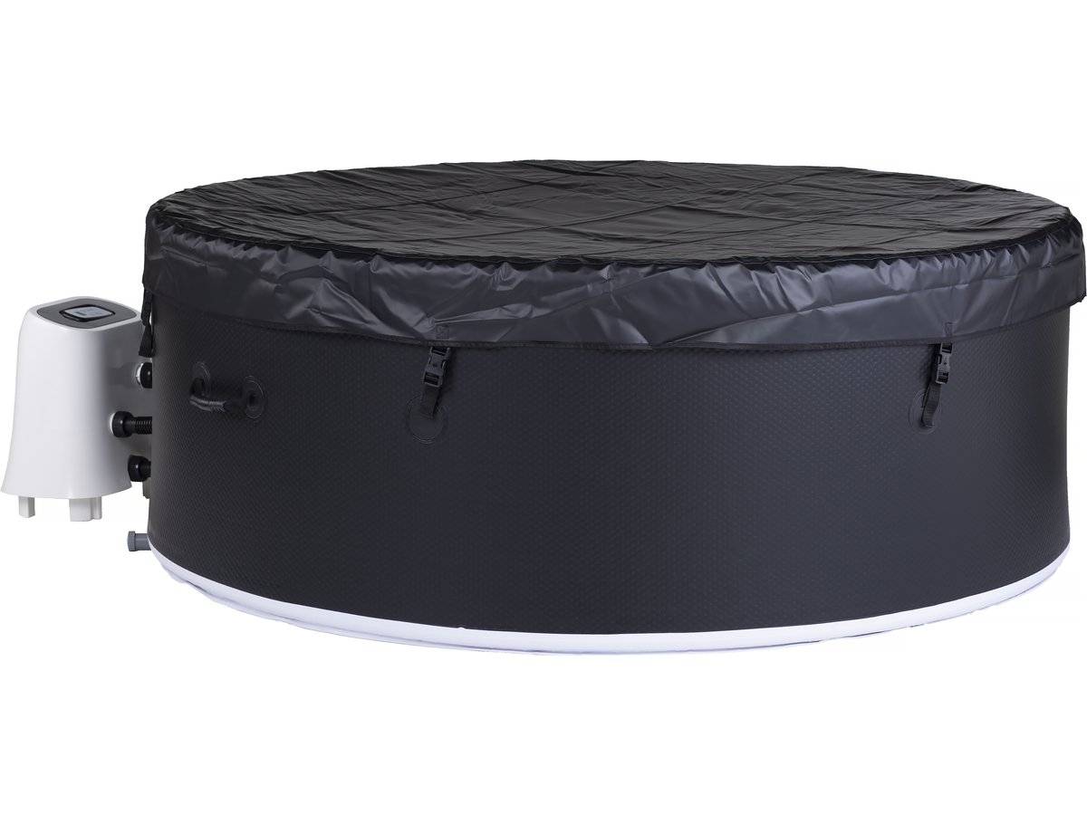 Habitat Et Jardin - Spa Gonflable Semi Rigide En Pvc "antibes" - 6 Places - Noir / Blanc -habitat Et Jardin - Imagen 3