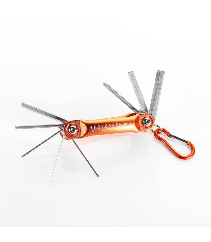 Set de 8 clés allen avec cadre en métal alyco orange ALYCO 170605 - Image 3