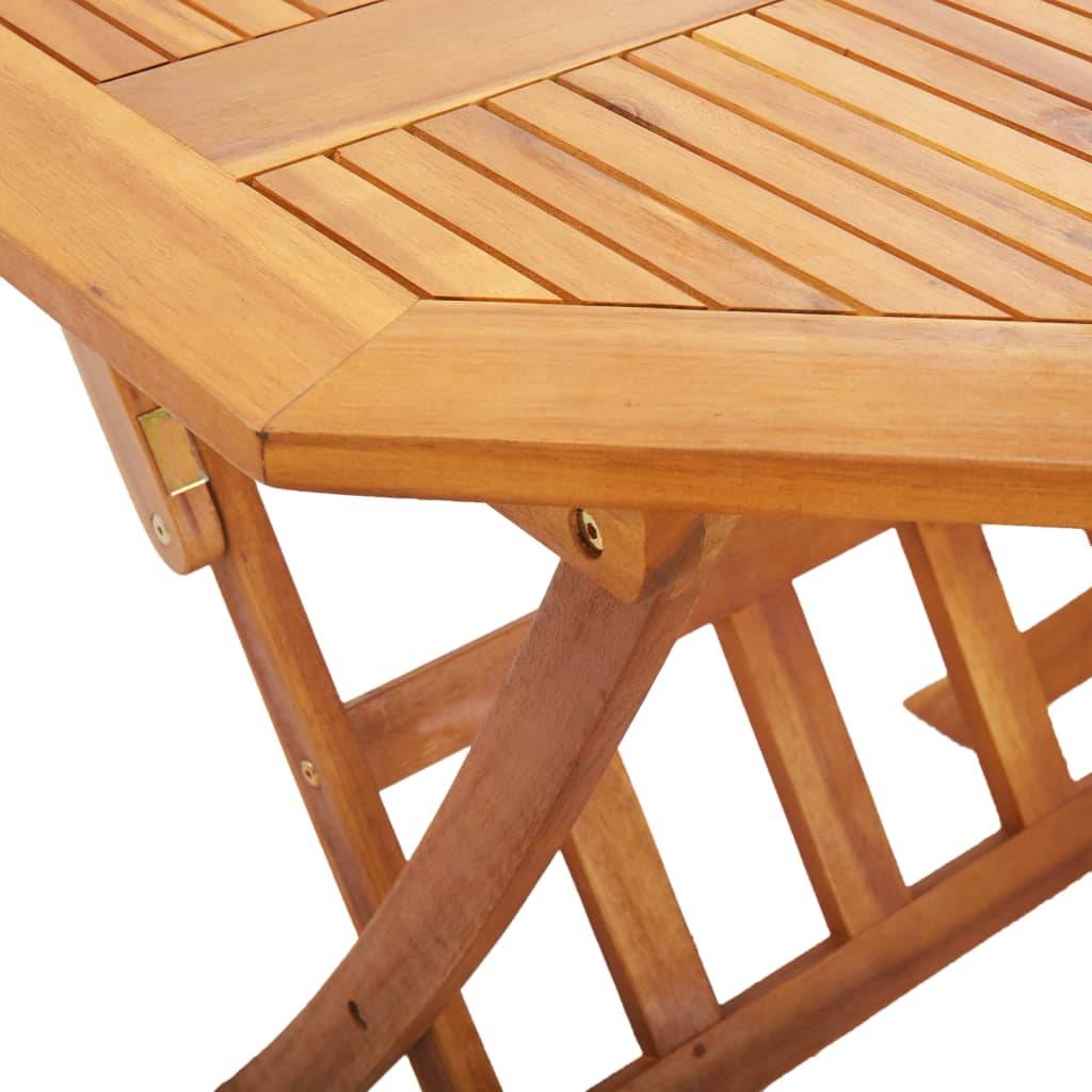 Maison Chic - Table pliable de jardin | Table d'extérieur 135 x 85 x 75 cm Bois d'acacia massif - Image 6