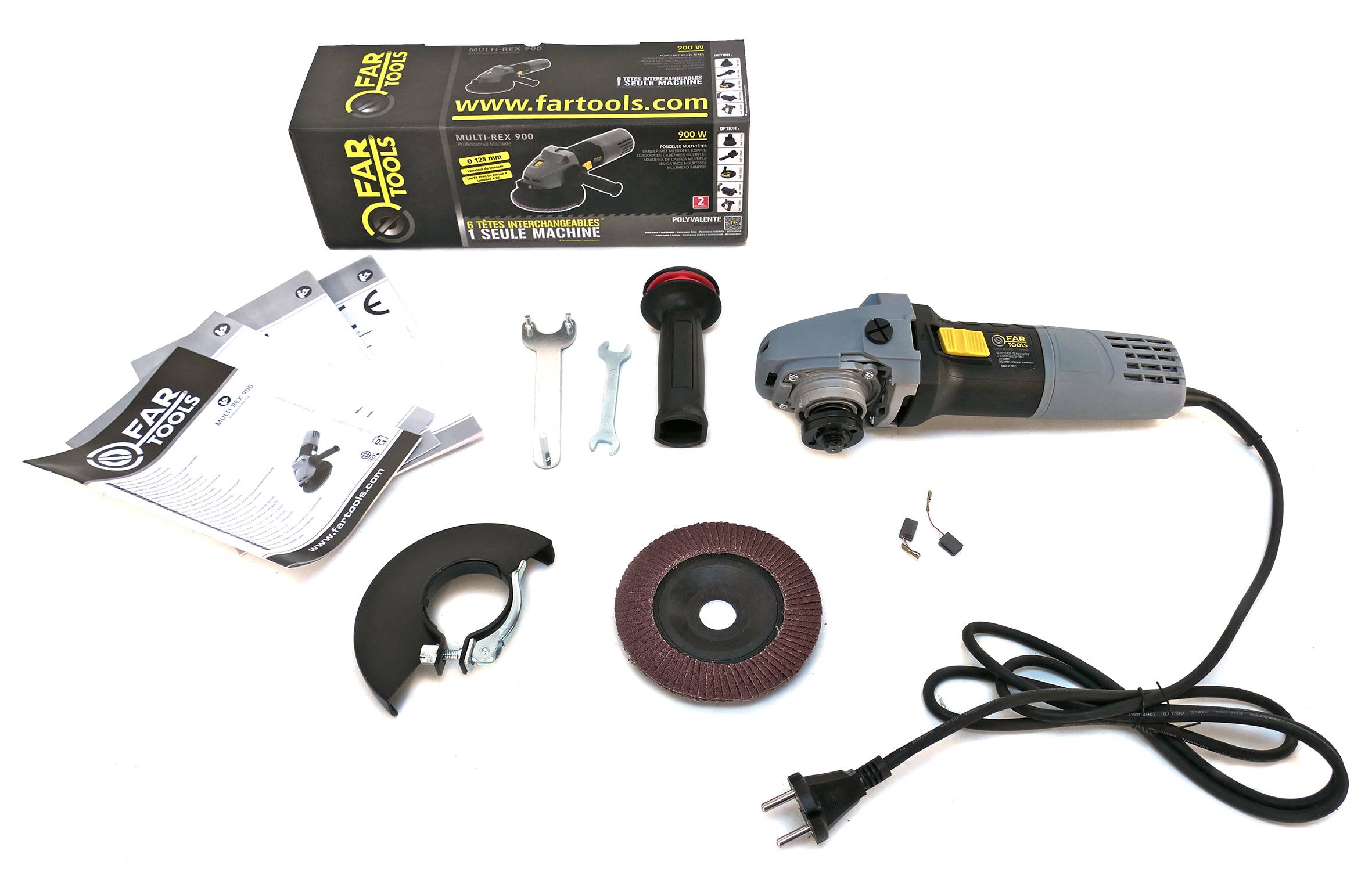 MULTI-REX900 ponceuse circulaire Ø125mm 900W avec variateur de vitesse ...