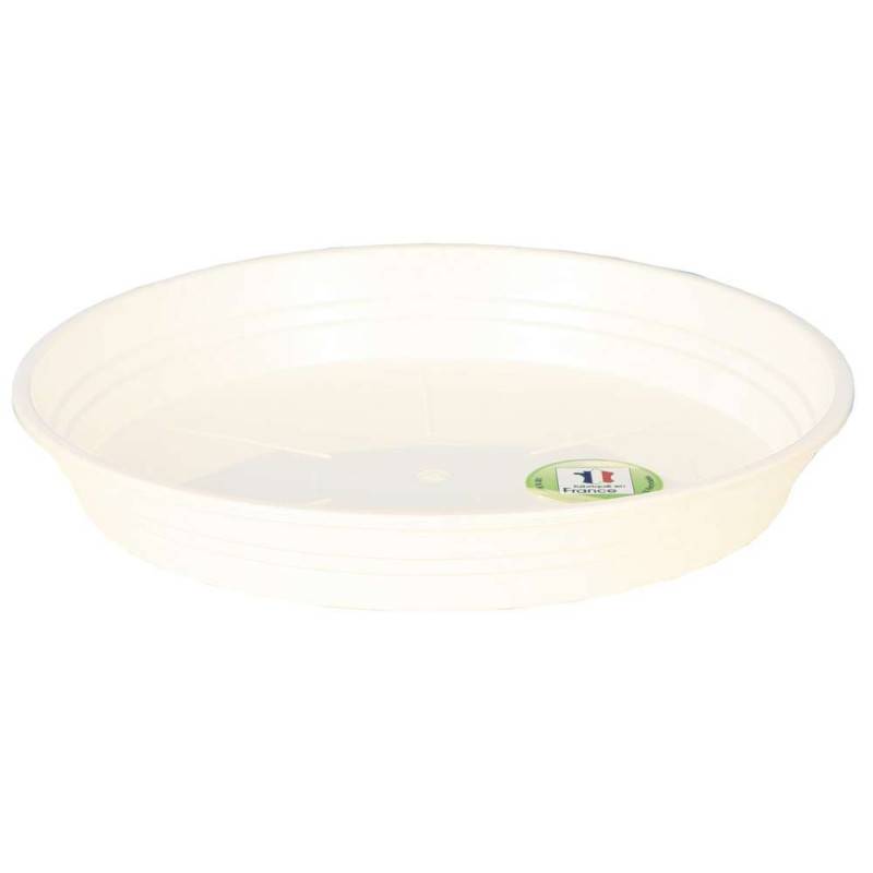 Riviera - Soucoupe Ronde D16,5cm - H2,5cm - Blanc - Fabrication Française - Image 1