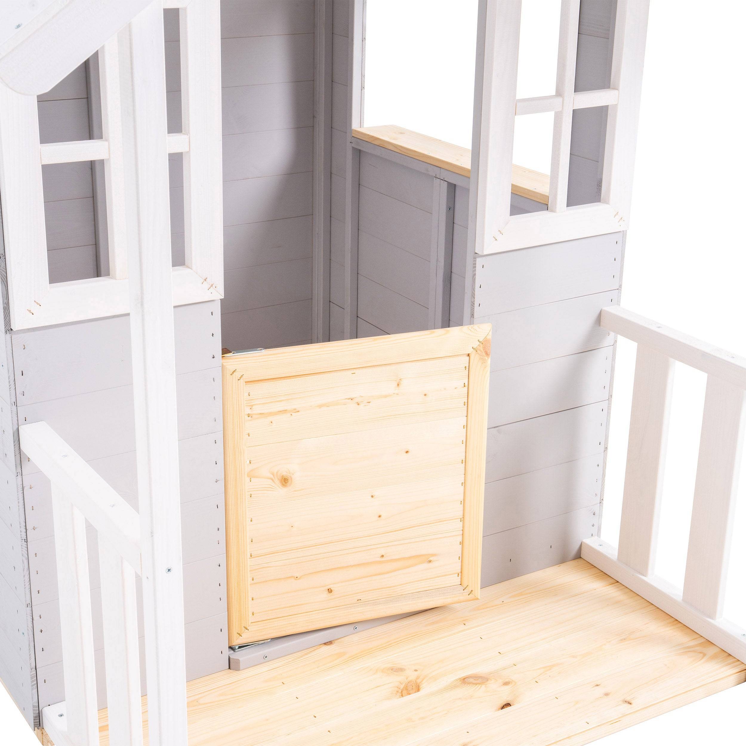 Tp Toys - Cabane enfant modulable sur pilotis 2 balançoires et toboggan - bois FSC® - PERCE-NEIGE - Image 7