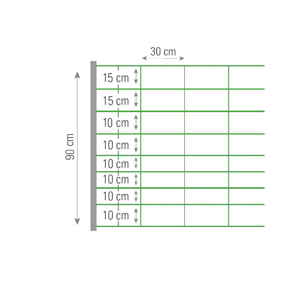 Beaumont - Filet Mouton Kombi, double Pointe, Beaumont, 0.90 x 50 m - Imagen 3