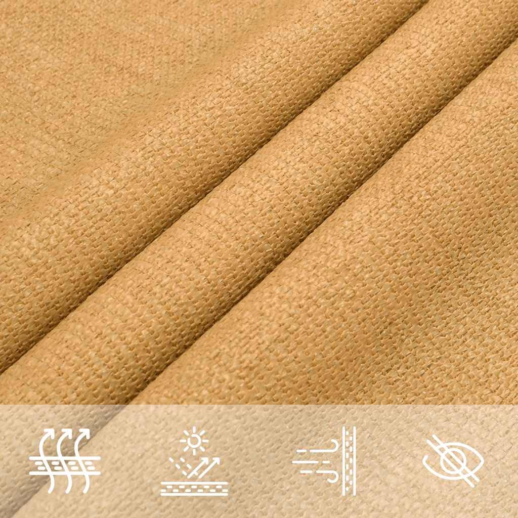 Voile d'ombrage PEHD sable 500 x 600 x 600 cm - PANGIVO - Image 7
