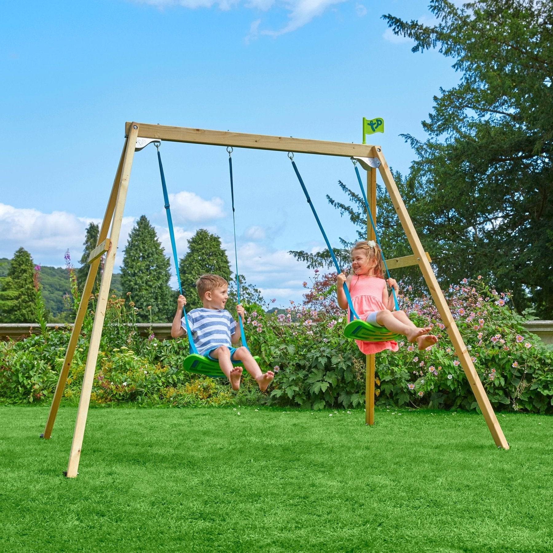 Tp Toys - Portique 2 balançoires - bois FSC® - H200 cm - FOREST - Imagen 7
