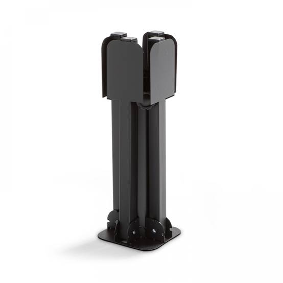 Oviala - Pied de parasol pliant acier noir 84 x 84 cm Solys - Oviala - Imagen 3