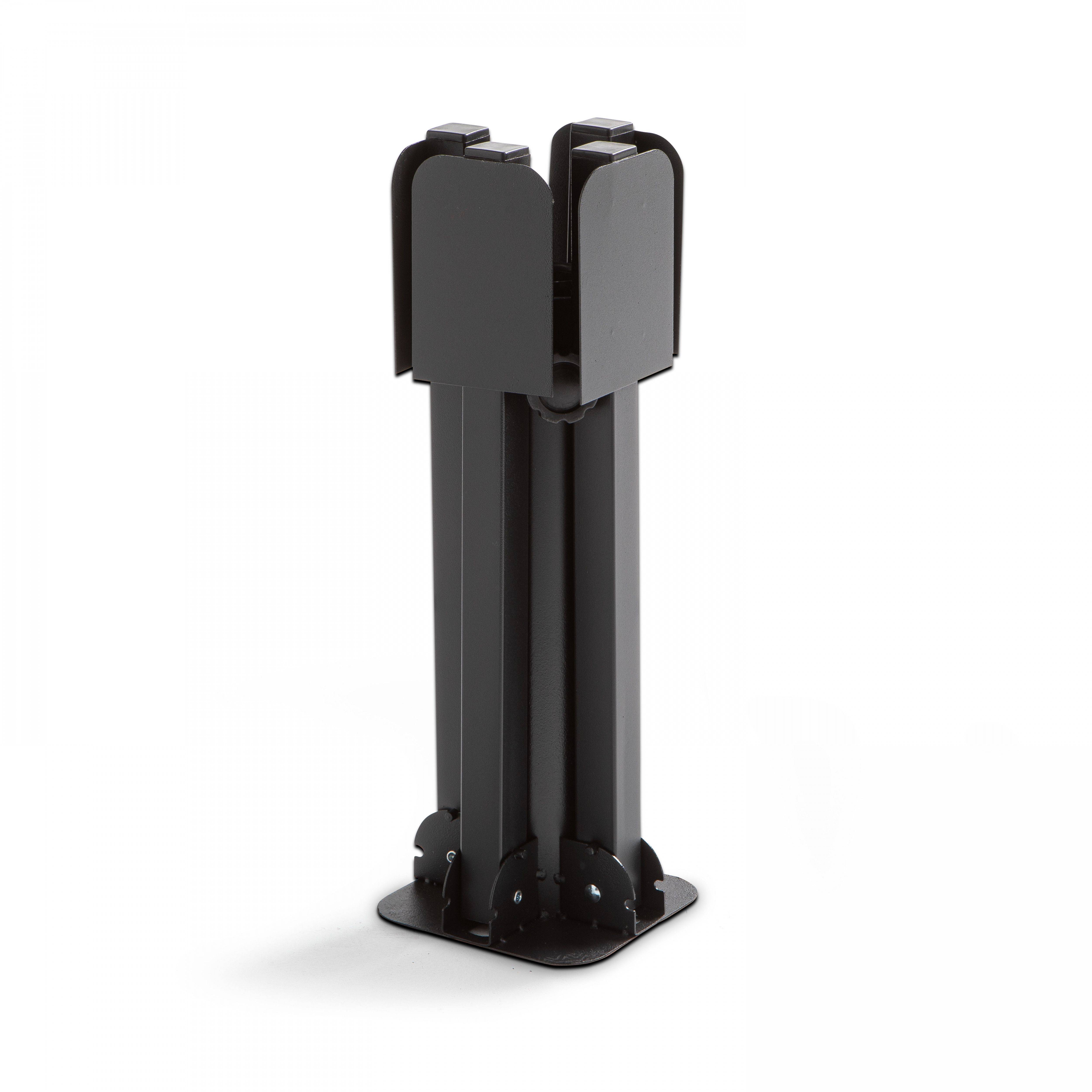 Oviala - Pied de parasol pliant acier noir 84 x 84 cm Solys - Oviala - Imagen 3