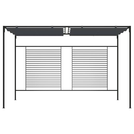 ComfortXL - Pergola Acier avec Toit Coulissant Tonnelle Moderne pour Jardin Anthracite 4x3 m – ComfortXL Outdoor Living - Image 2