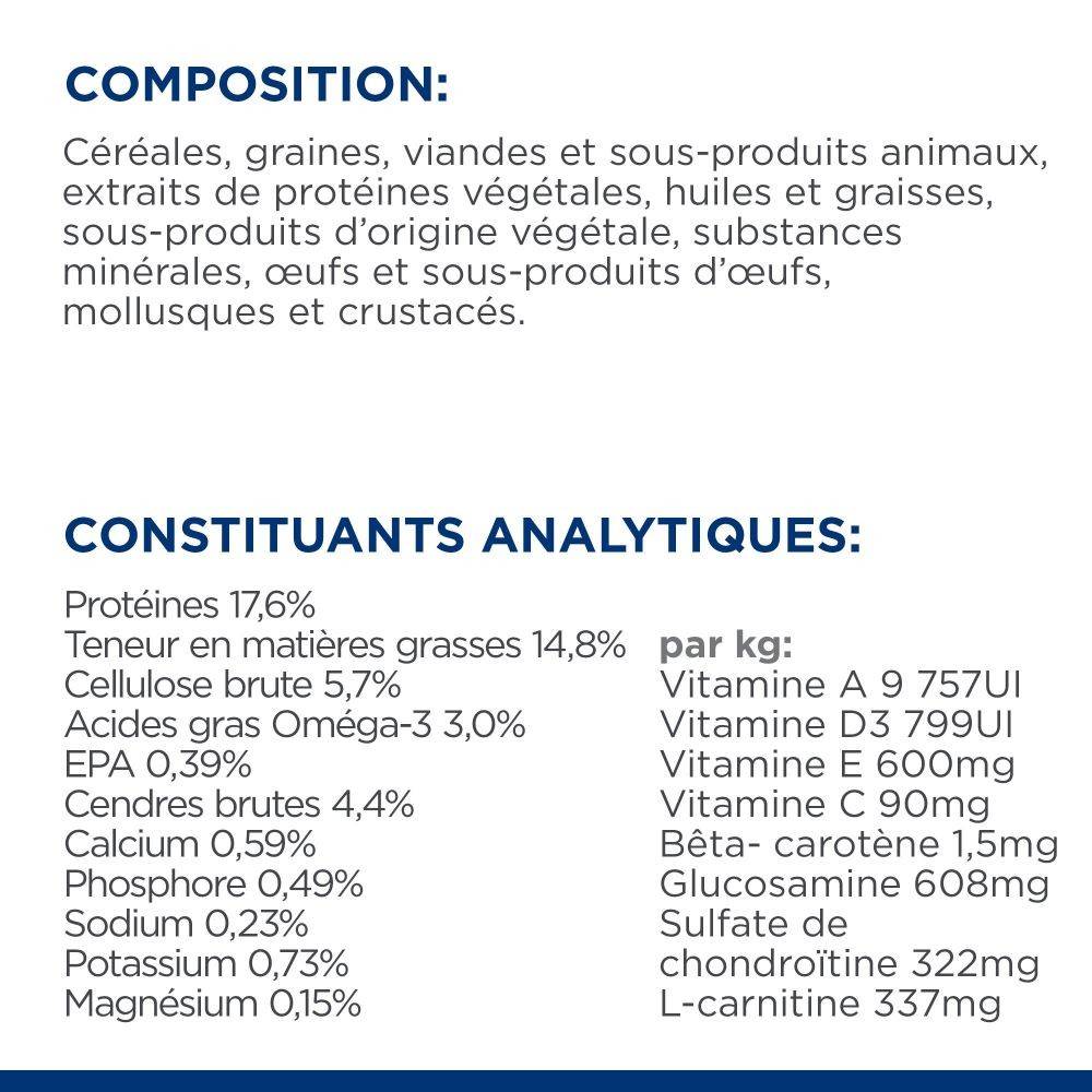 CROQUETTES CHIEN ADULT PRESCRIPTION DIETS J/D MOBILITY - HILL'S 4 kg - Image 8