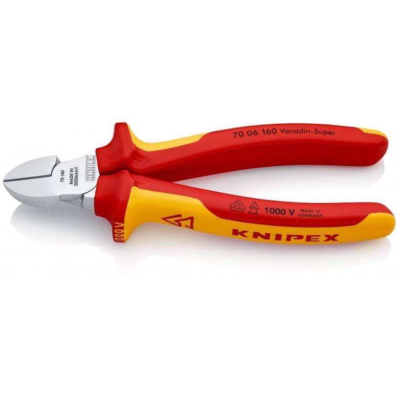 Knipex - Pince coupante de côté KNIPEX 160 mm - Isolé 1000V - 70 06 160 - Imagen 1