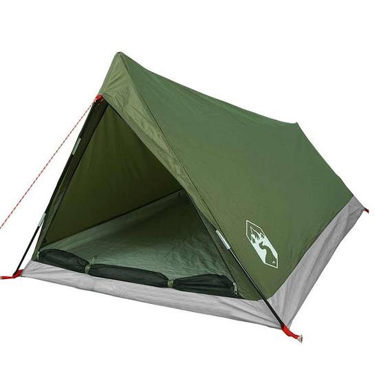 Tente Canadienne 2 Personnes Polyester Imperméable Légère pour Randonnée Camping Vert Olive – ComfortXL Outdoor Living - Image 4