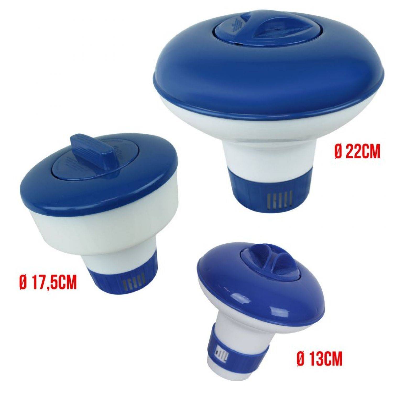 Linxor - Diffuseur de chlore et de brome flottant réglable Ø 22 cm - Linxor - Imagen 5