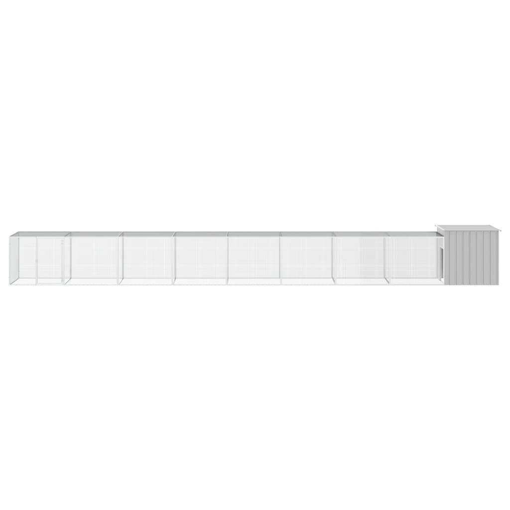 Vidaxl - Cage pour poules Gris 900x91x100 cm Acier galvanisé vidaXL 3106466 - Imagen 7