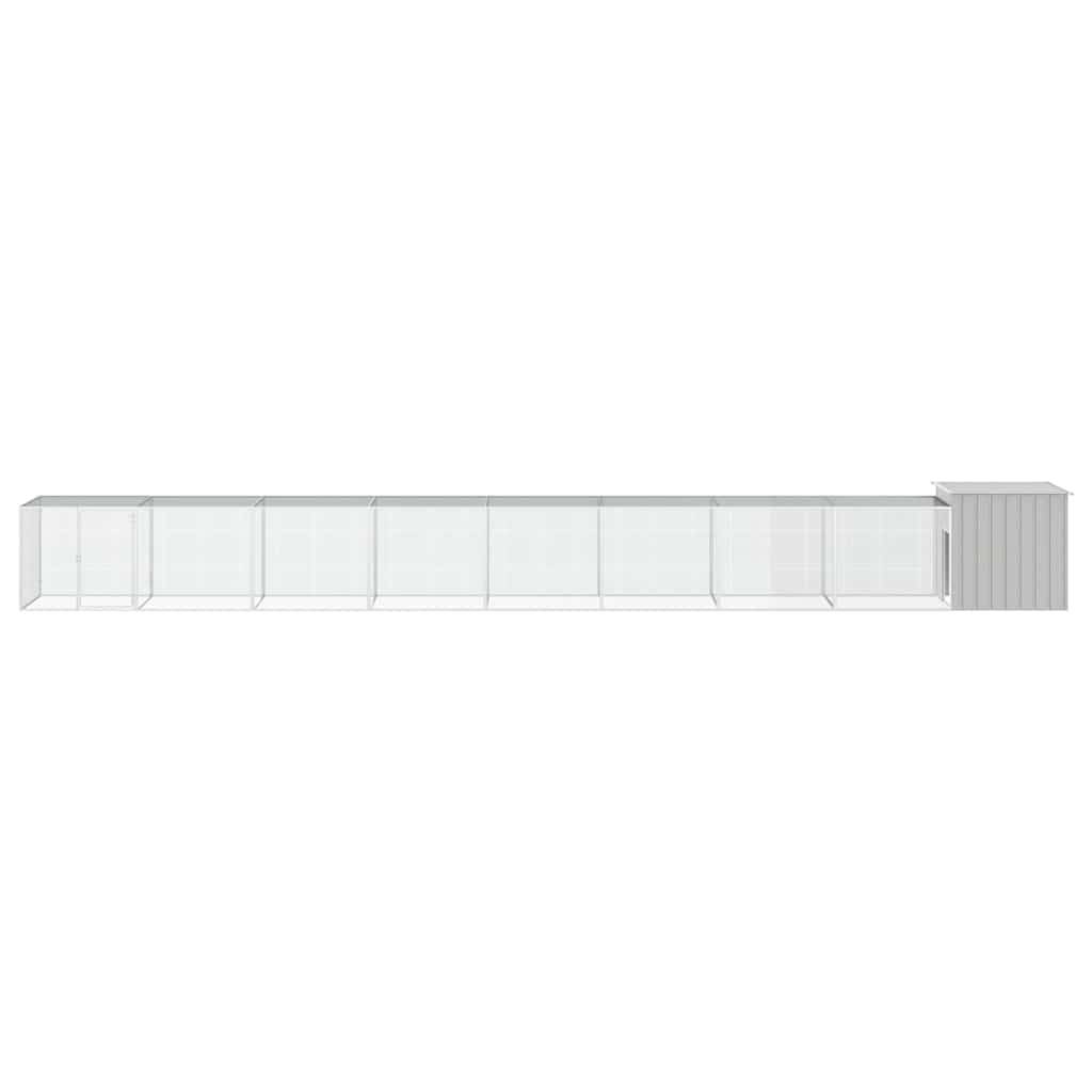 Vidaxl - Cage pour poules Gris 900x91x100 cm Acier galvanisé vidaXL 3106466 - Imagen 4