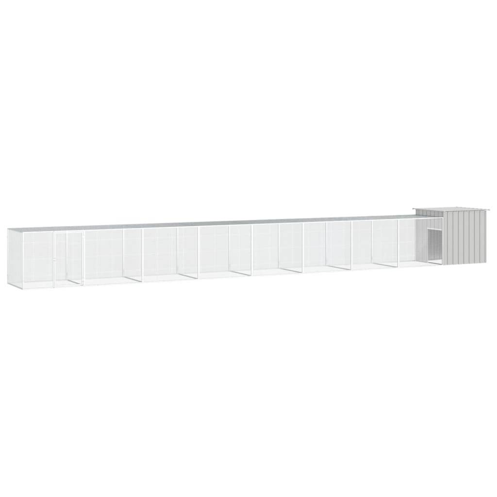 Vidaxl - Cage pour poules Gris 900x91x100 cm Acier galvanisé vidaXL 3106466 - Imagen 1