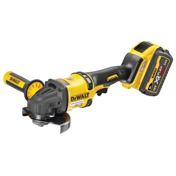 Dewalt - Meuleuse 54V/18V XR FlexVolt 125mm + 2 batteries 2/6Ah + chargeur en coffret TSTAK II - DEWALT - DCG418T2-QW - Imagen 2