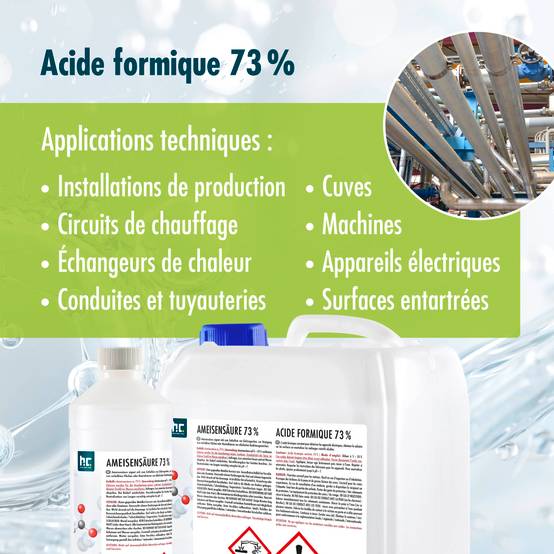 Acide formique 73 % Höfer Chemie® de qualité technique en bouteille de 1 L x 6 - Image 2