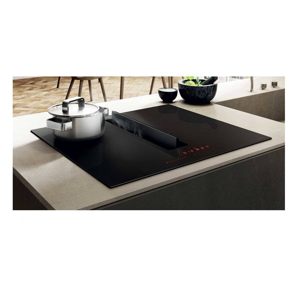 Table de cuisson aspirante induction 60cm 4 feux 7500w noir PRF0167053 Elica - Image 10
