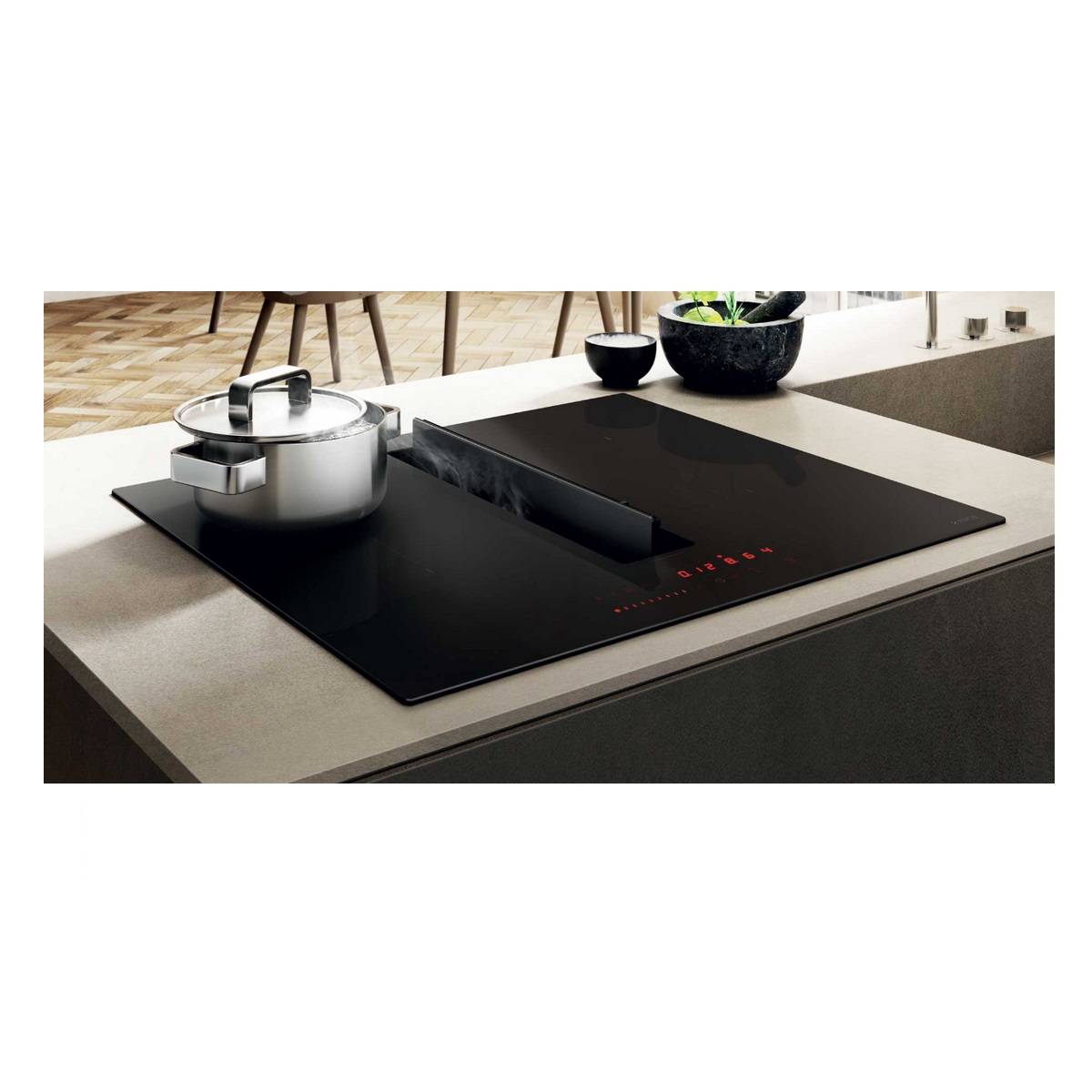 Table de cuisson aspirante induction 60cm 4 feux 7500w noir PRF0167053 Elica - Image 9