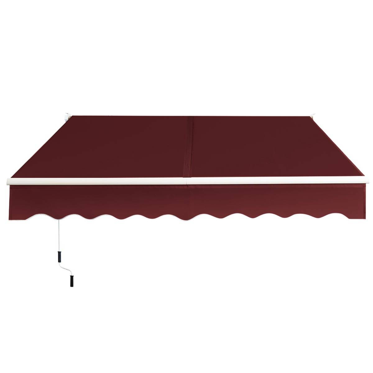 Maison Chic - Store Banne Auvent Rétractable Manuel  245x200CM Angle Ajustable 40°-100° sans Perçage pour Balcon/Jardin Rouge - Image 3