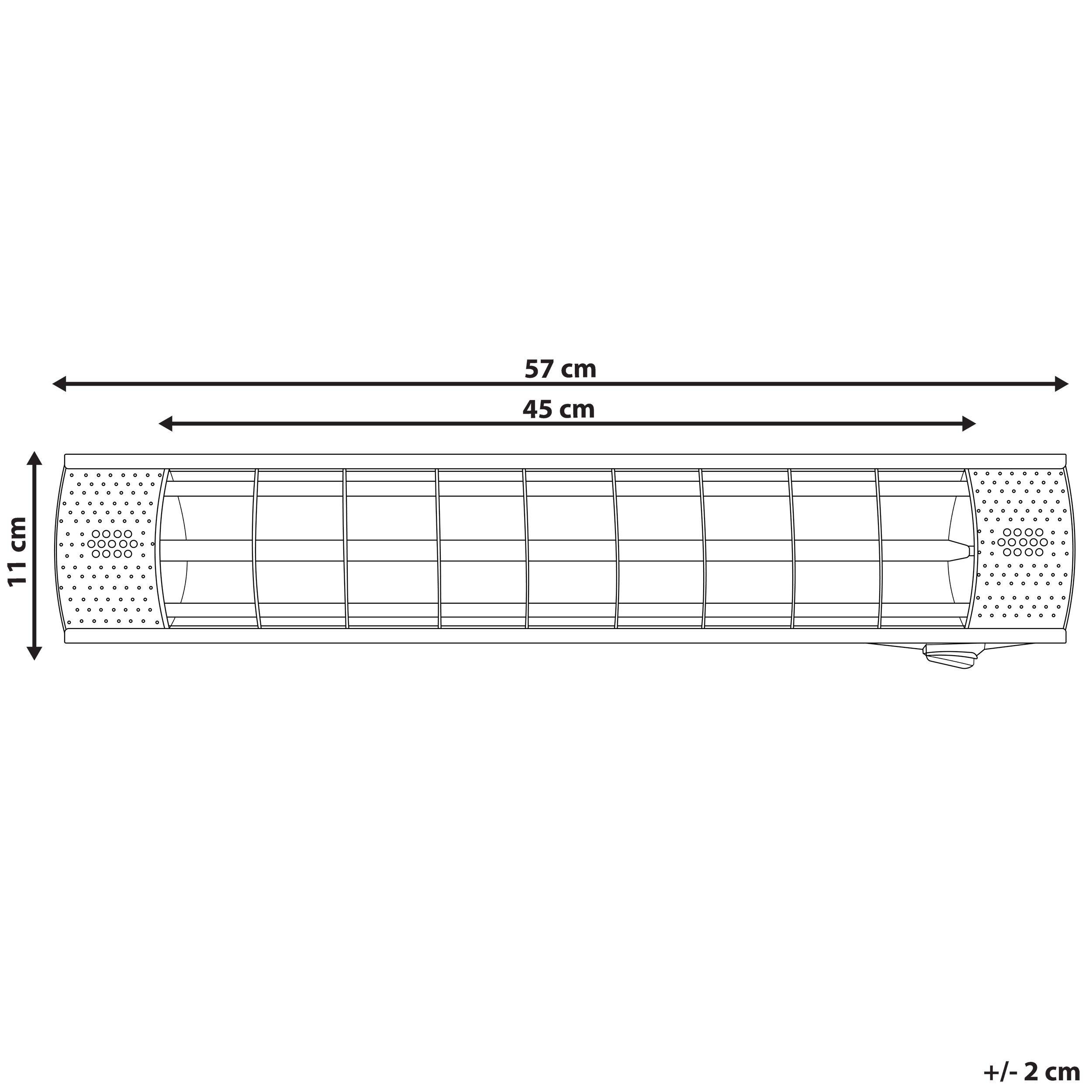 Beliani - Chauffage Électrique Argenté en Aluminium Mural pour Extérieur 2000 W pour Soirées Cosy dans le Jardin ou Terrasse - Imagen 3