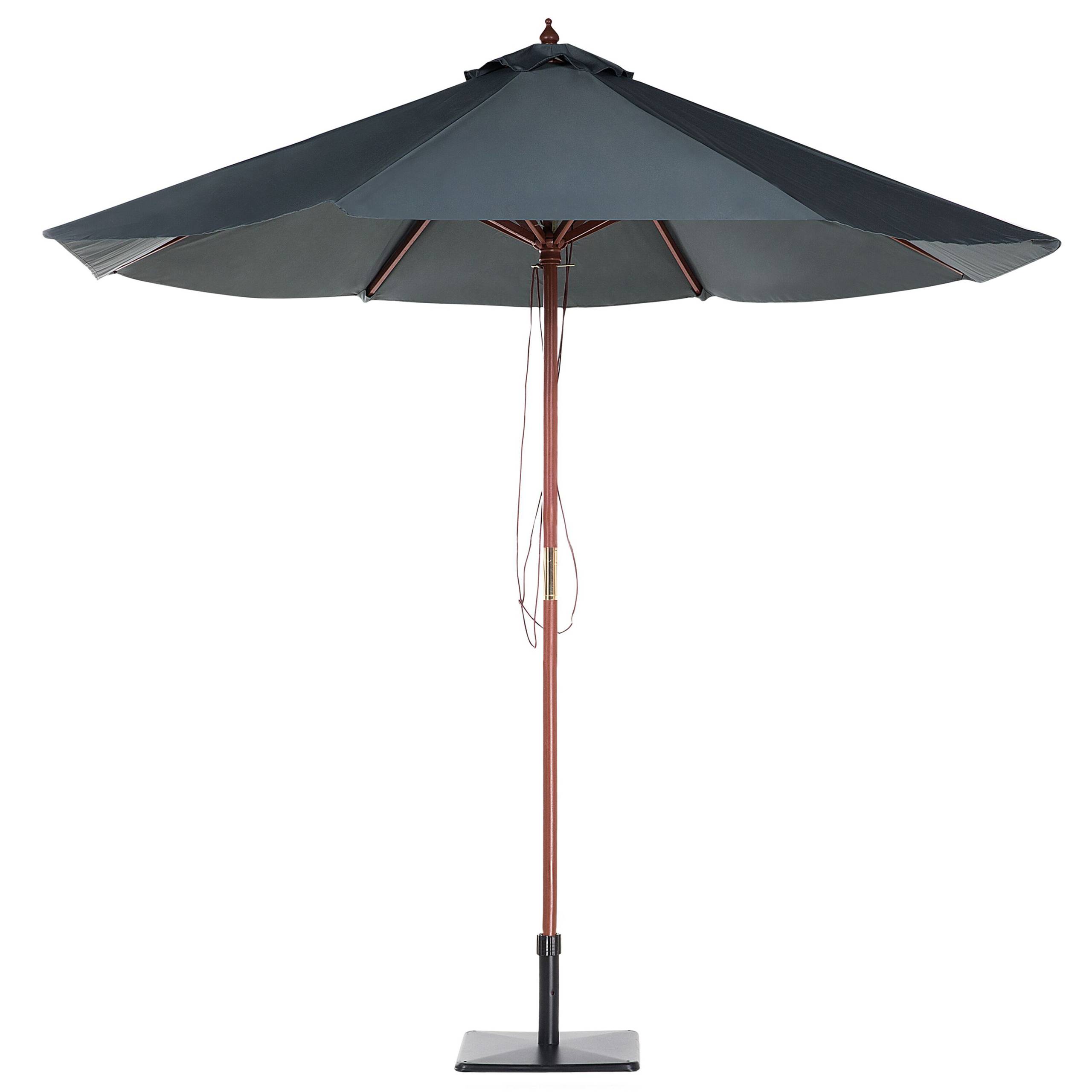 Beliani - Parasol droit Tissu Gris foncé TOSCANA - Beliani - Imagen 4