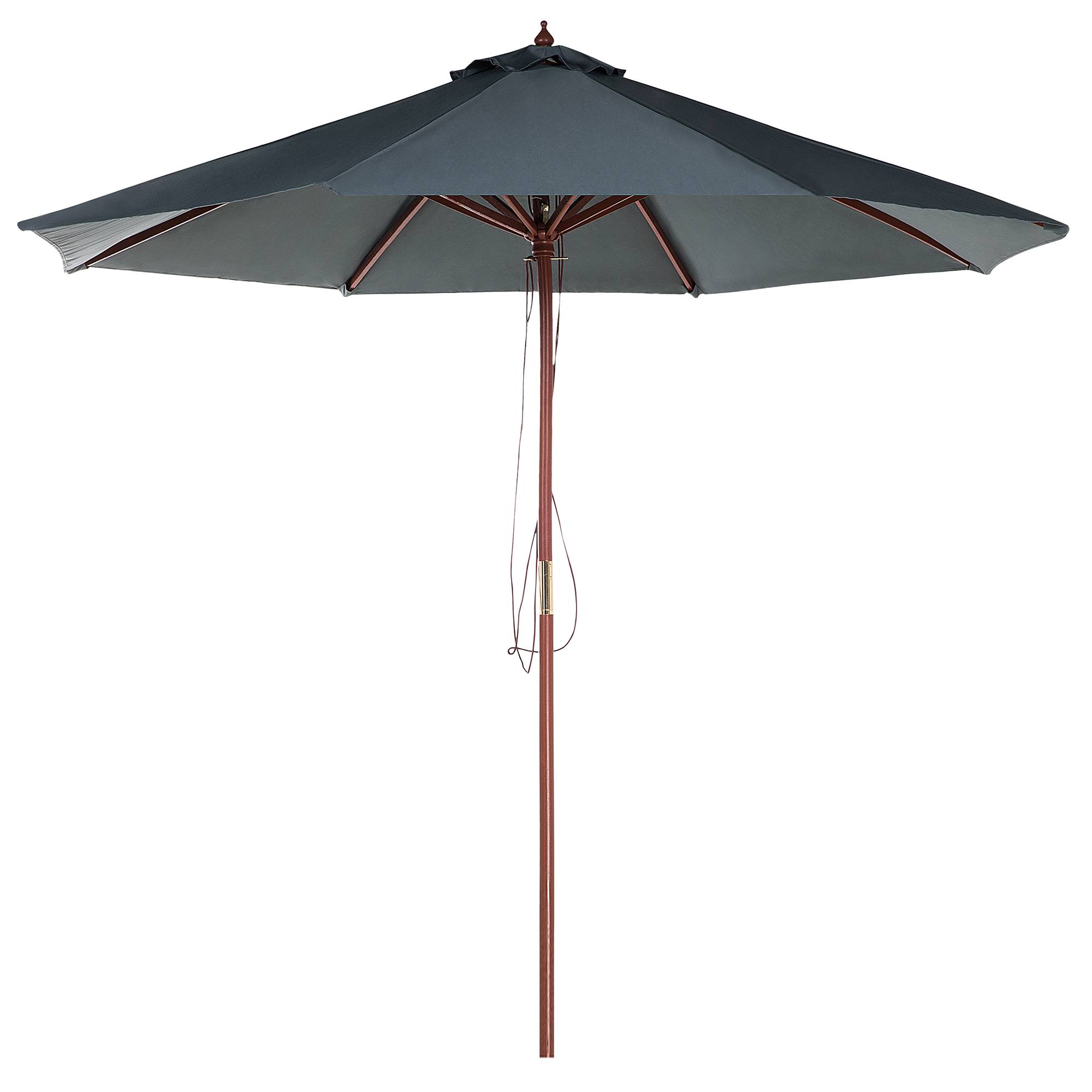 Beliani - Parasol droit Tissu Gris foncé TOSCANA - Beliani - Imagen 1