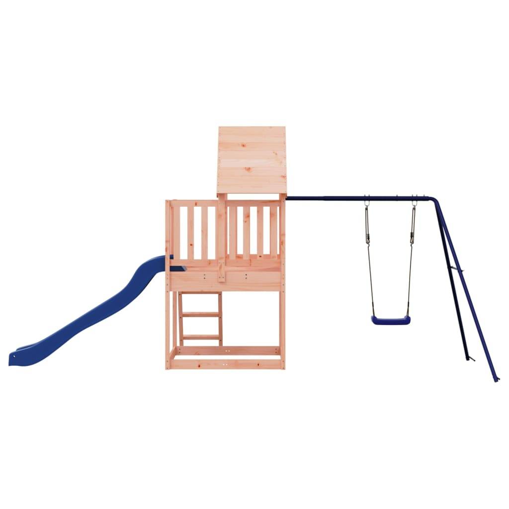 Helloshop26 - Aire de jeux d'extérieur balançoires toboggan portiques robuste jeux jardin 494 x 235 x 228 cm bois massif de douglas - Imagen 4