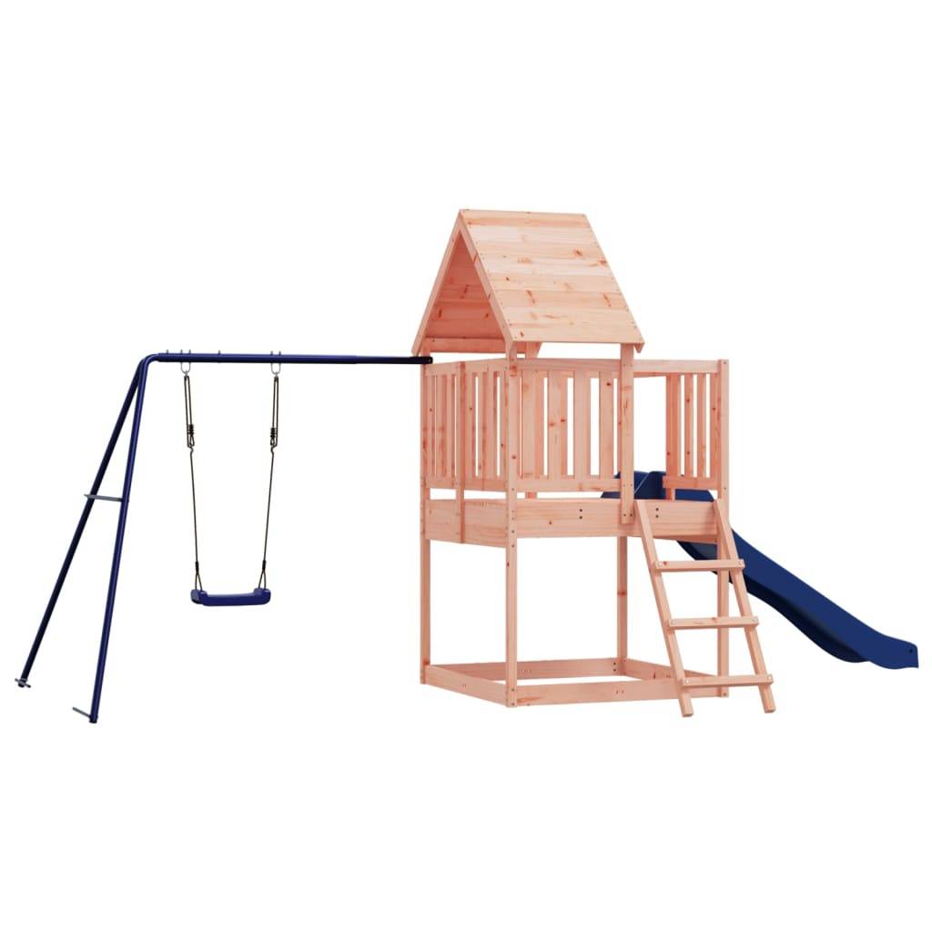 Helloshop26 - Aire de jeux d'extérieur balançoires toboggan portiques robuste jeux jardin 494 x 235 x 228 cm bois massif de douglas - Imagen 1