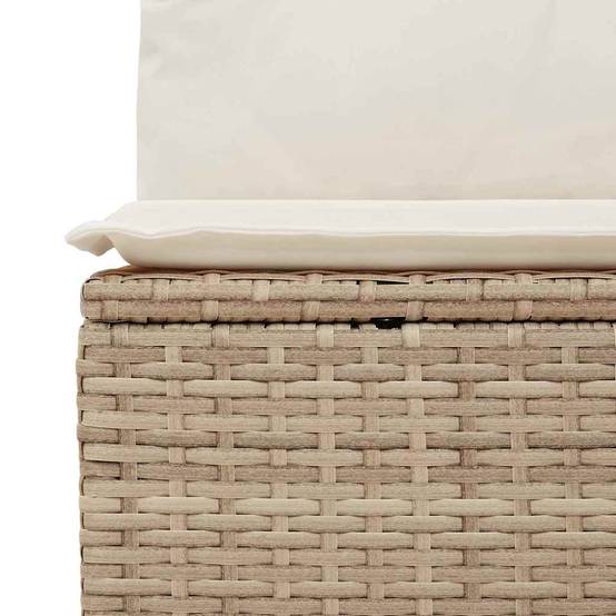 Vidaxl - Ensemble de Canapés avec coussin 10 pcs Beige polyrotin vidaXL 3346551 - Image 9