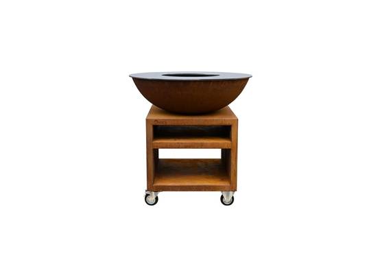 Brasero Piatto Large Pro Corten diam94 - Quoco - Image 1