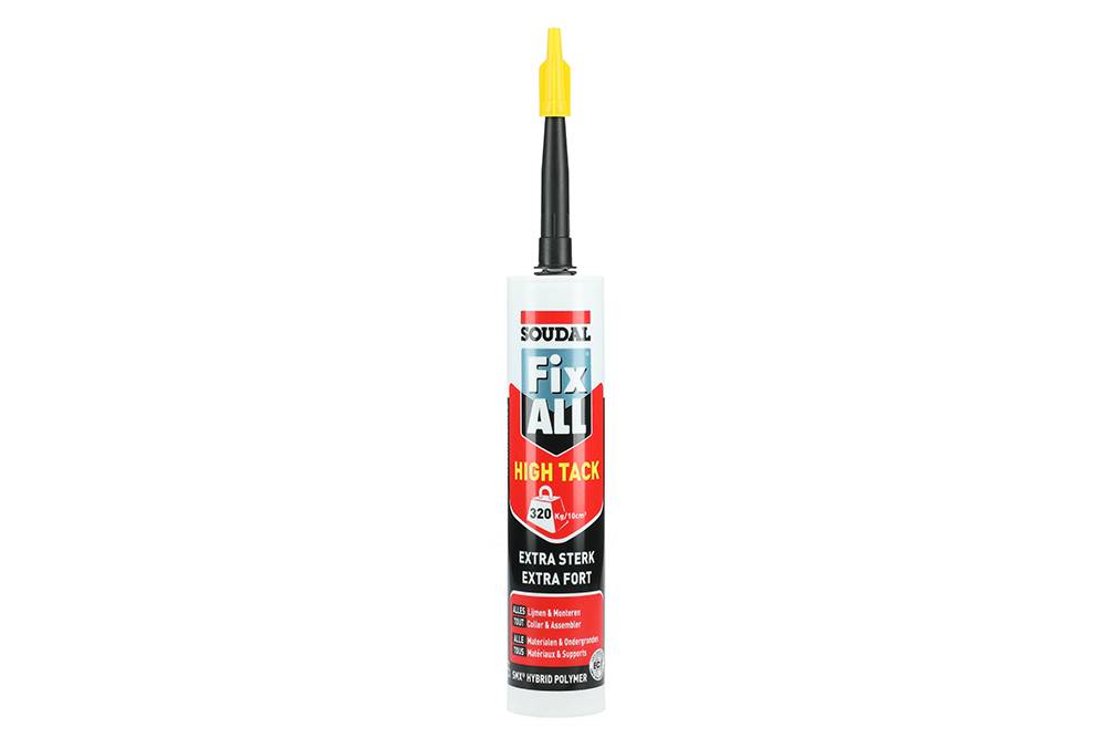 Mastic colle Fix All High Tacknoir cartouche 290ml - SOUDAL - 100272 - Image 2