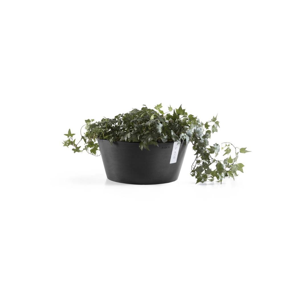 Ecopots - Pot Rond Frankfurt 30 Gris Foncé - Ø 30,5 x H. 15 cm - 8 L ECOPOTS - Imagen 3