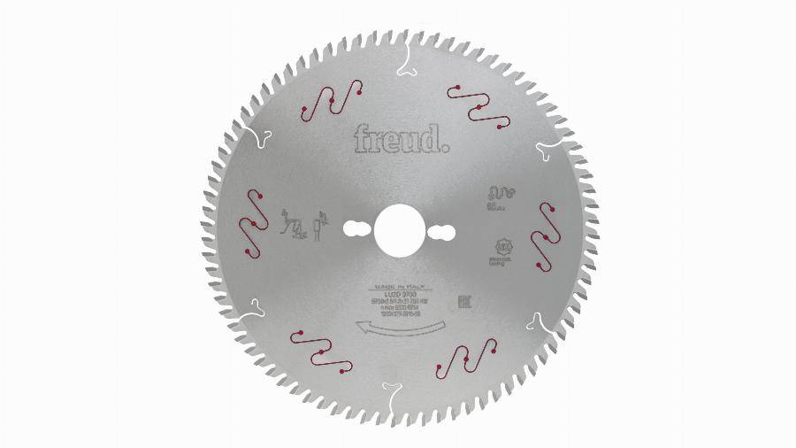 Lame faible épaisseur pour panneaux en bois/composites FREUD - Ø250 2,5/1,8 AL30 Z80 BA - F03FS04957 -LU2D 0700