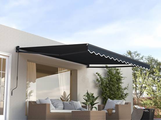 Habitat Et Jardin - Auvent Store Banne Rétractable En Aluminium 2,5 X 3 M "ombra 3" - Gris Anthracite -habitat Et Jardin - Image 2