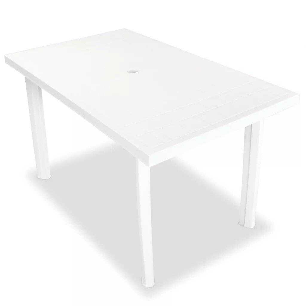 Vidaxl - Salon de jardin en plastique - vidaXL - Plastique - Blanc - Imagen 2