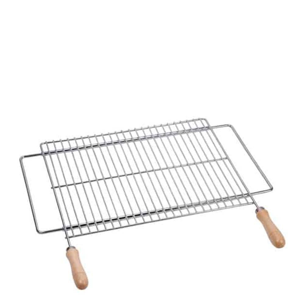 Grille extensible barbecue 70/80 x 40 cm inox - Imagen 1